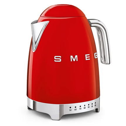 SMEG Wasserkocher mit variabler Temperatureinstellung Rot