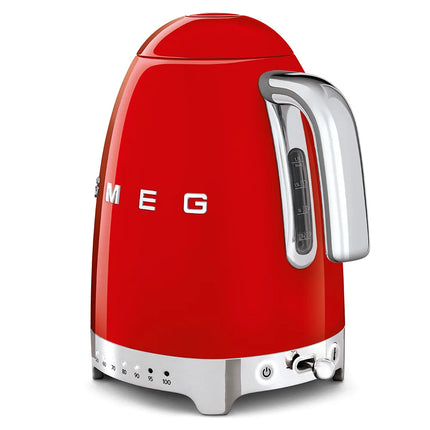 SMEG Wasserkocher mit variabler Temperatureinstellung Rot