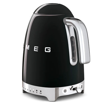 SMEG Wasserkocher mit variabler Temperatureinstellung Schwarz