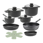 BergHOFF Leo Stone Topfset 11-teilig Downdraft | Mit kostenlosen Pfannenschonern