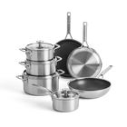 BK Durabond Hybrid Large Pfannenset — 24cm, 28cm & Wok 30cm — Tri-ply Edelstahl — PFAS-frei