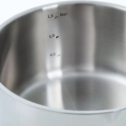 BK Essentials Kochtopf-Set - Edelstahl - 4-teilig - mit Glasdeckeln