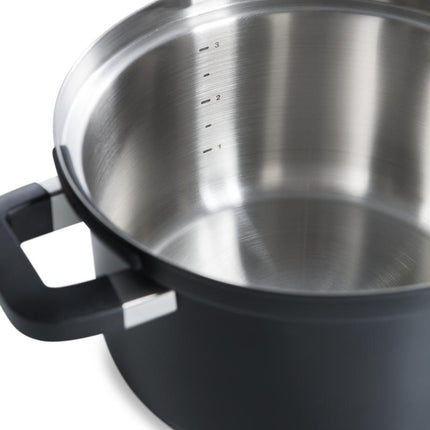 BK Flow Suppentopf cool black 24 cm