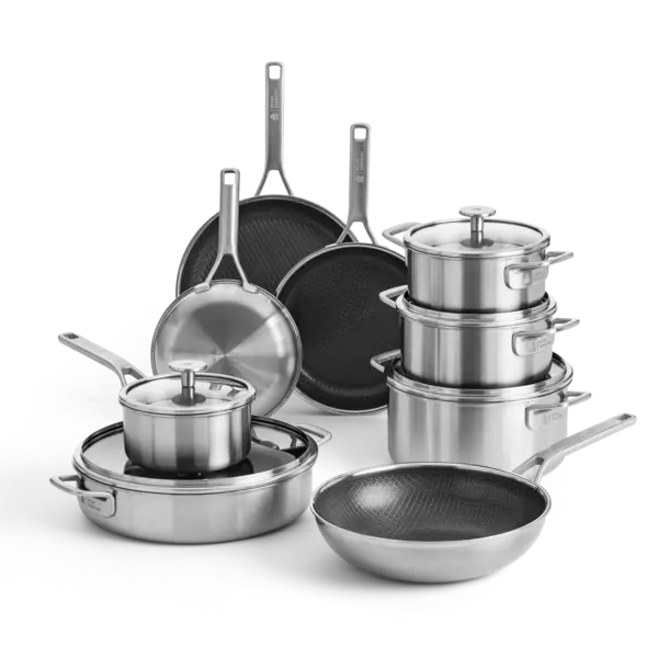 BK Maestro Edelstahl & Durabond Hybrid XL-Set mit gratis Pfannenschutz-Set