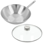 Demeyere Apollo 7 - Wok 30 cm - met glazen deksel