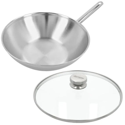 Demeyere Apollo 7 - Wok 30 cm - met glazen deksel