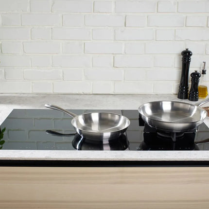 Fissler Catania Edelstahl-Pfannenset Edelstahl 24 + 28 cm