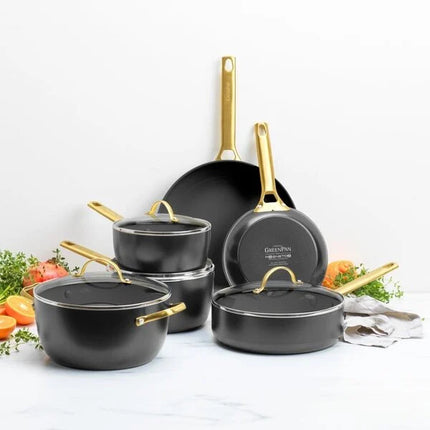 Greenpan Padova Pfannenset 6-teilig Schwarz