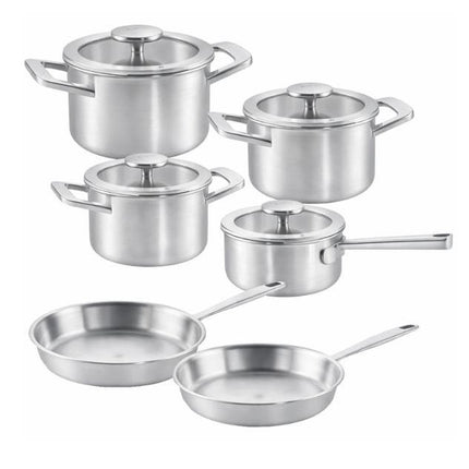 Habonne Allure Kochgeschirr-Set Downdraft 6-teilig - 5-ply Edelstahl