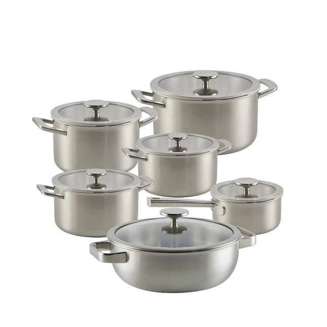 Habonne Allure Topfset Downdraft 6-teilig - 5-ply Edelstahl