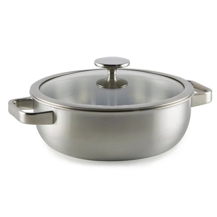 Habonne Schmorpfanne - Schmortopf Edelstahl 5-ply - 26 cm / 3,5 L