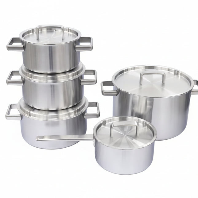 Habonne king 5 delig kook pannenset