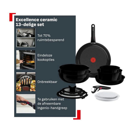 Tefal Excellence Keramik-Pfannenset 13-teilig