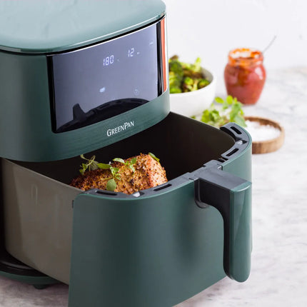 GreenPan Bistro XXL Heißluftfritteuse 7,2L – PFAS-frei Pine Green