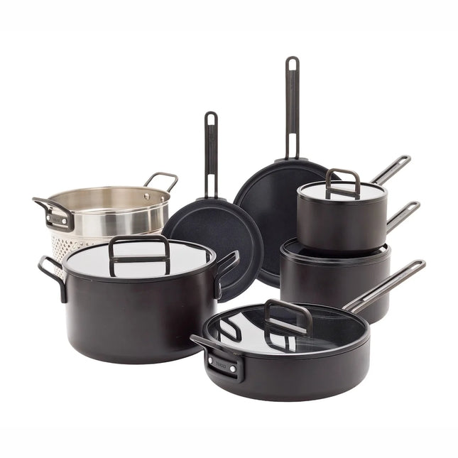 Greenpan Tucci Pfannenset 3-lagig 11-teilig - Schwarz