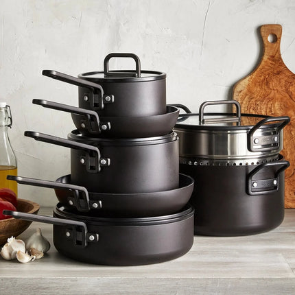 Greenpan Tucci Pfannenset 3-lagig 11-teilig - Schwarz