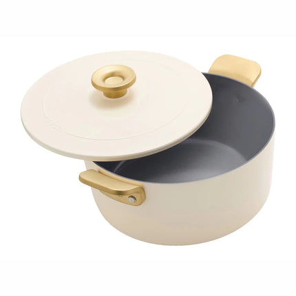 Greenpan Tucci Schmortopf - Bräter mit Deckel Weiß 6,5L 26cm