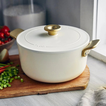 Greenpan Tucci Schmortopf - Bräter mit Deckel Weiß 6,5L 26cm
