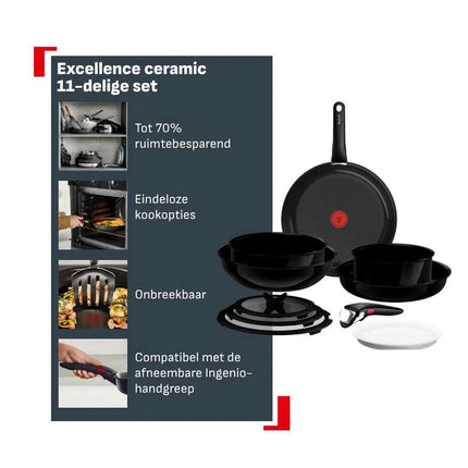 Tefal Excellence Keramik-Topfset 11-teilig