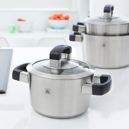 BK Conical Cool Topfset - 4-teilig - mit Glasdeckeln