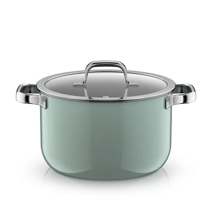 WMF Fusiontec Suppentopf pastellgrün mit Glasdeckel 24cm / 6,4L