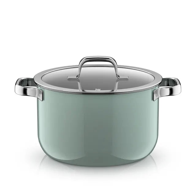 WMF Fusiontec Suppentopf pastellgrün mit Glasdeckel 24cm / 6,4L
